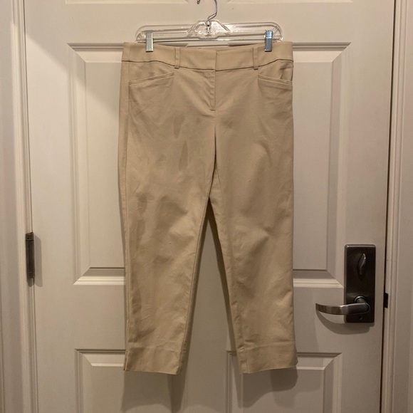 Loft light khaki ankle pant - Picture 1 of 5